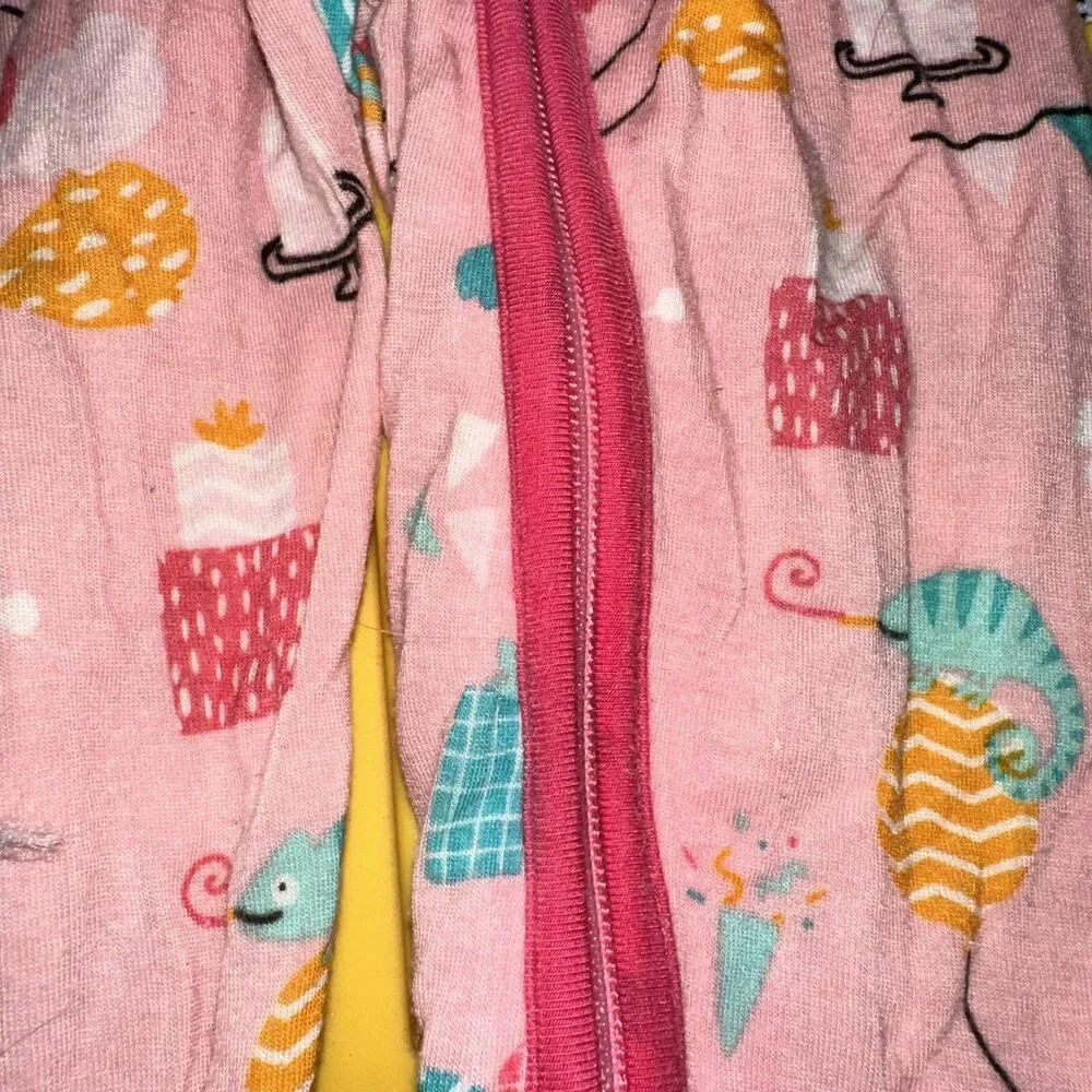 Little Sleepies Party Animals Pink 12/18